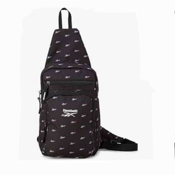 Reebok Black Cosmos Crossbody/ Backpack Bag - Picture 2 of 7